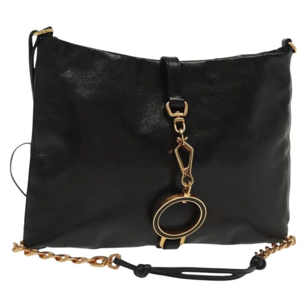 Prada Bow Vernice Saffiano Leather Black Leather Bag